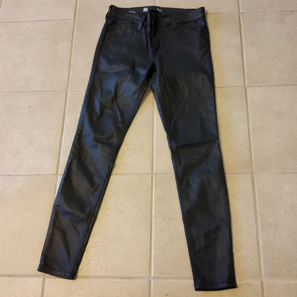Coated Denim Skinny Jeans